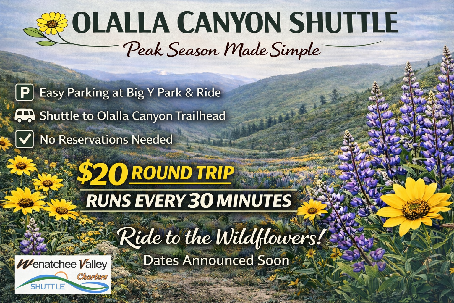 Olalla Canyon Shuttle - Peak Season Made Simple